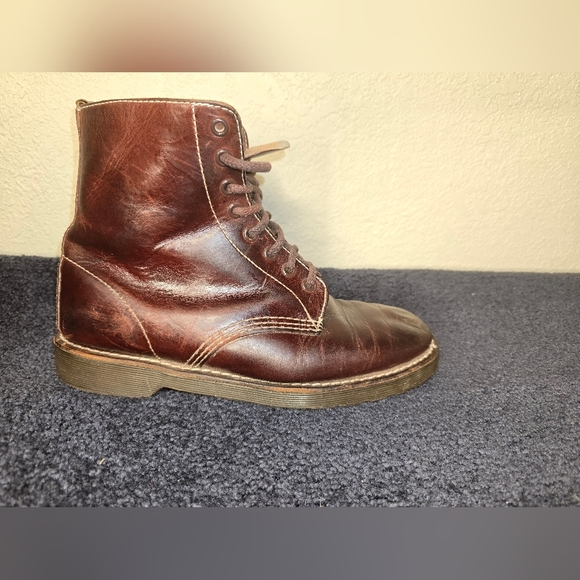 Dr. Martens James Combat Boots Mens Size 8  Leather Work burbury color - Picture 8 of 12